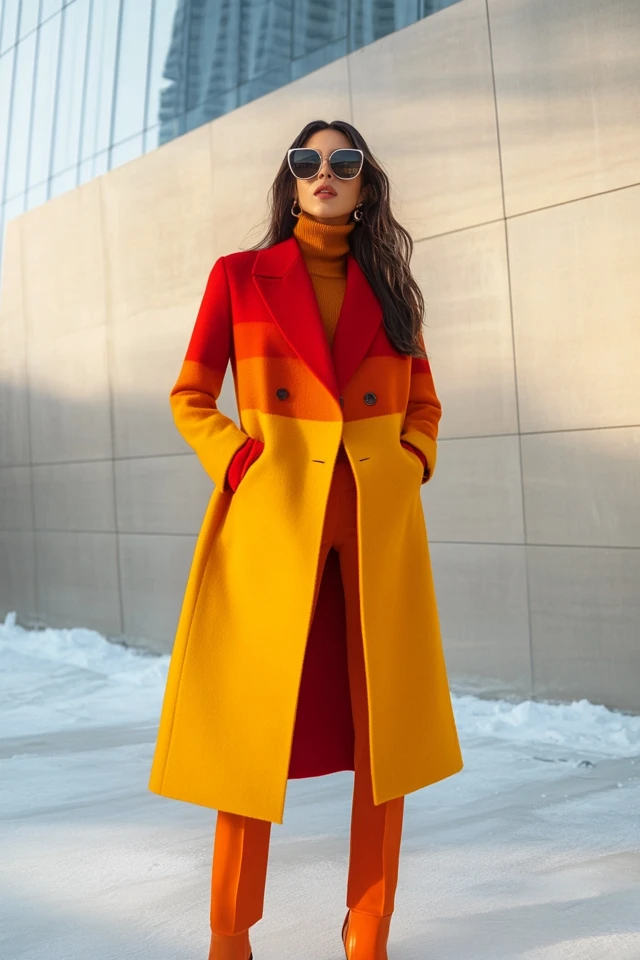 Long Wool Coats in Bright Colors for Winter Trends - photo 4