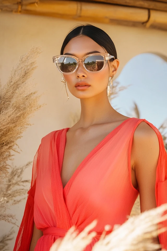 Bright Coral Dresses for Summer Evening Wear - photo 4