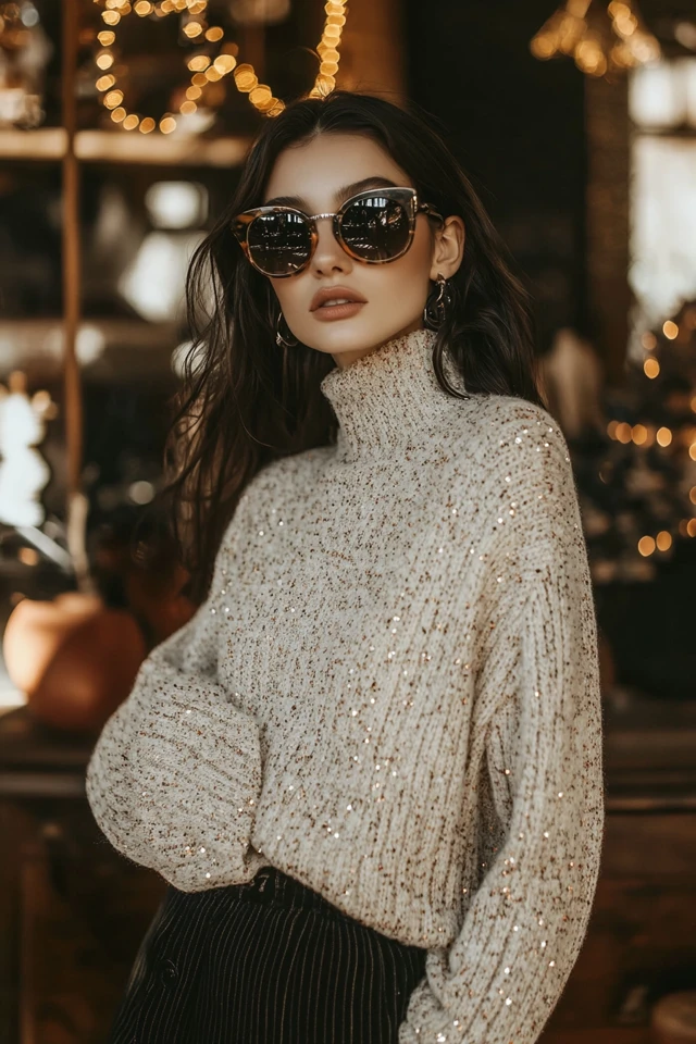 Sparkly Knitwear for Winter Festive Vibes - photo 4