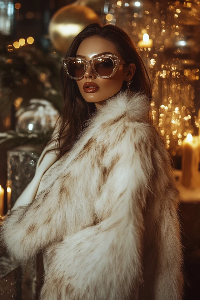 Faux Fur Stoles for Winter Evening Looks - photo 3