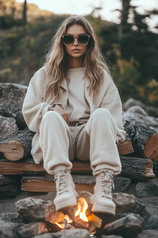 Relaxed Campfire Outfits with Comfortable Sweats - photo 4