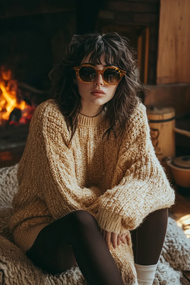 Cozy Fireside Lounge Outfits with Knitwear - photo 4