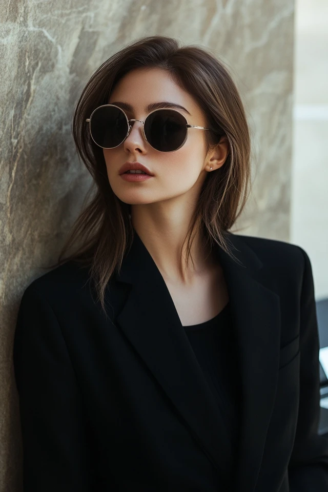 Fitted Black Blazers for Professional Wear - photo 4