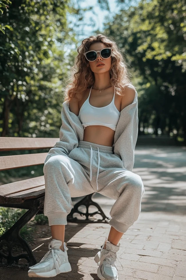 Relaxed Joggers for Cloudy but Warm Afternoons - photo 4