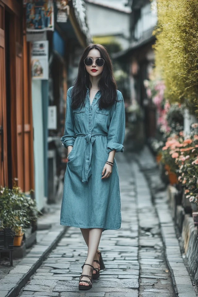 Light Denim Dresses for Breezy Spring Outings - photo 4