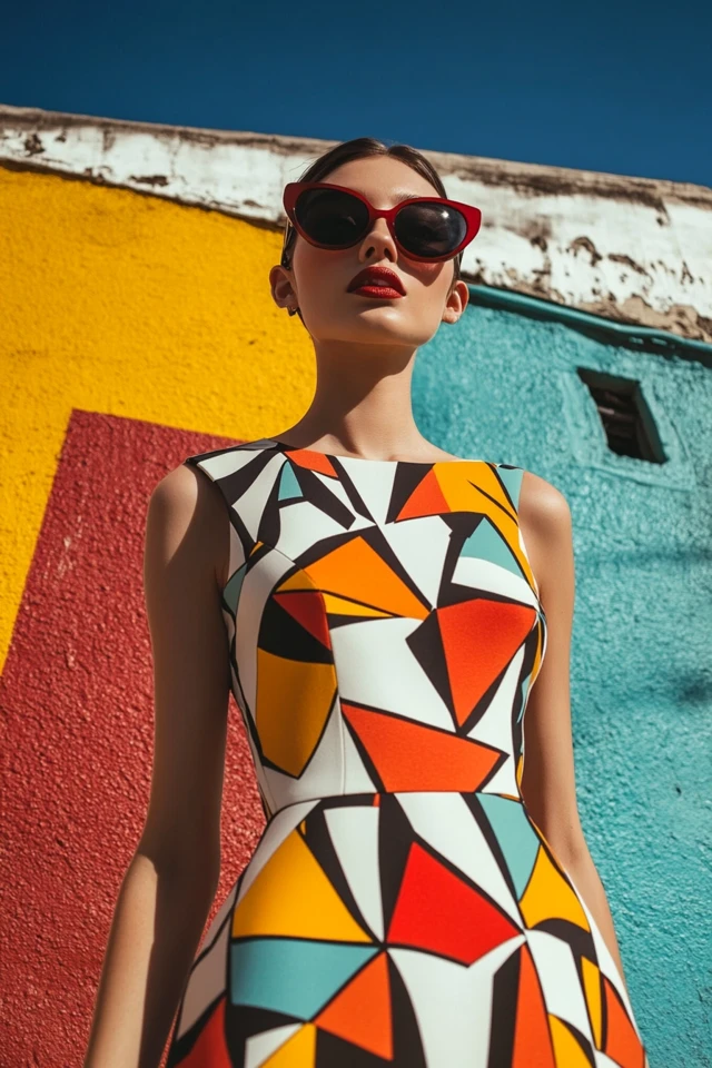 Striking Geometric Patterns in Summer Dresses: Bold, Modern, and Playful - photo 4