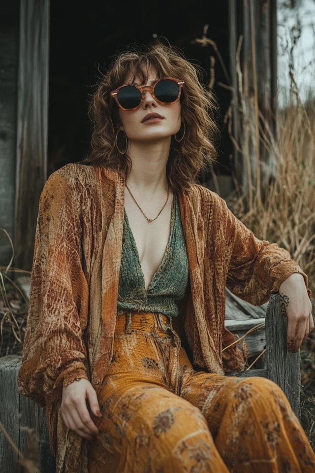 Bohemian Layering for Fall Transition Looks: Effortless, Cozy, and Chic - photo 5