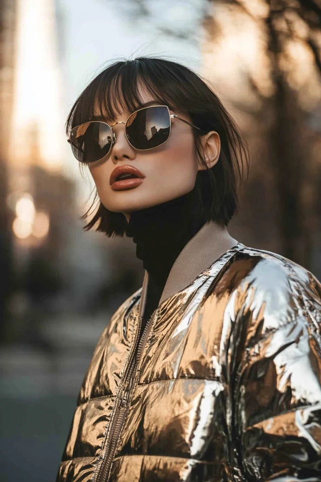 Metallic Jackets for Futuristic Winter Trends: Shine, Sleekness, and Style - photo 4