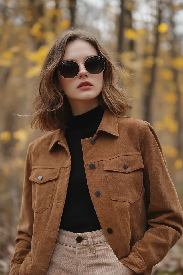 Soft Suede Jackets in Neutral Tones for Fall Layering: Cozy, Versatile, and Effortlessly Chic - photo 4