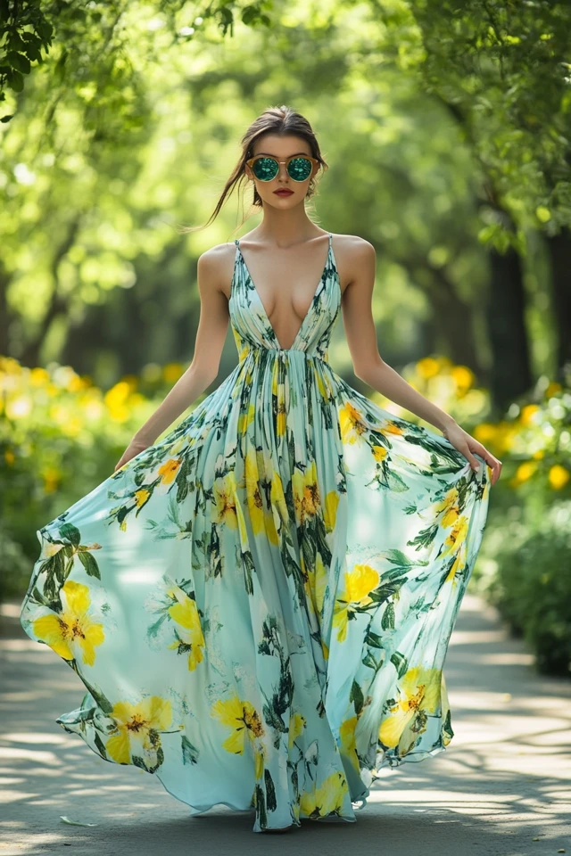 Pastel Blue and Lemon Yellow: Creating Fresh and Eye-Catching Spring Dresses - photo 4