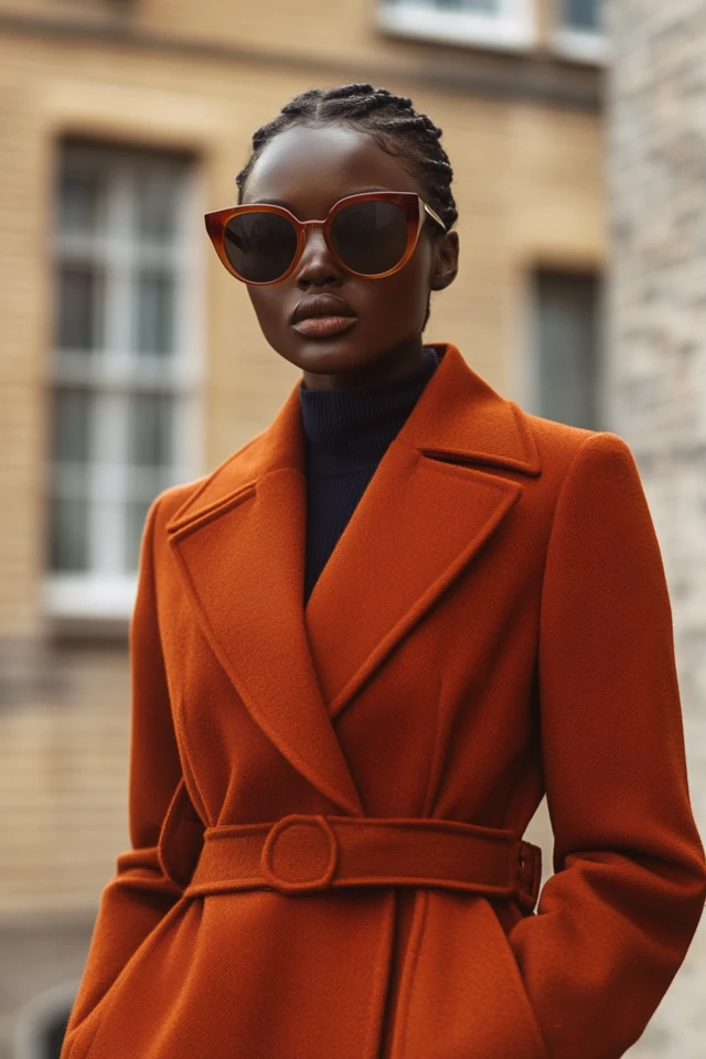 The Best Rust and Navy for Trendy Outerwear: A Striking and Modern Pairing - photo 4