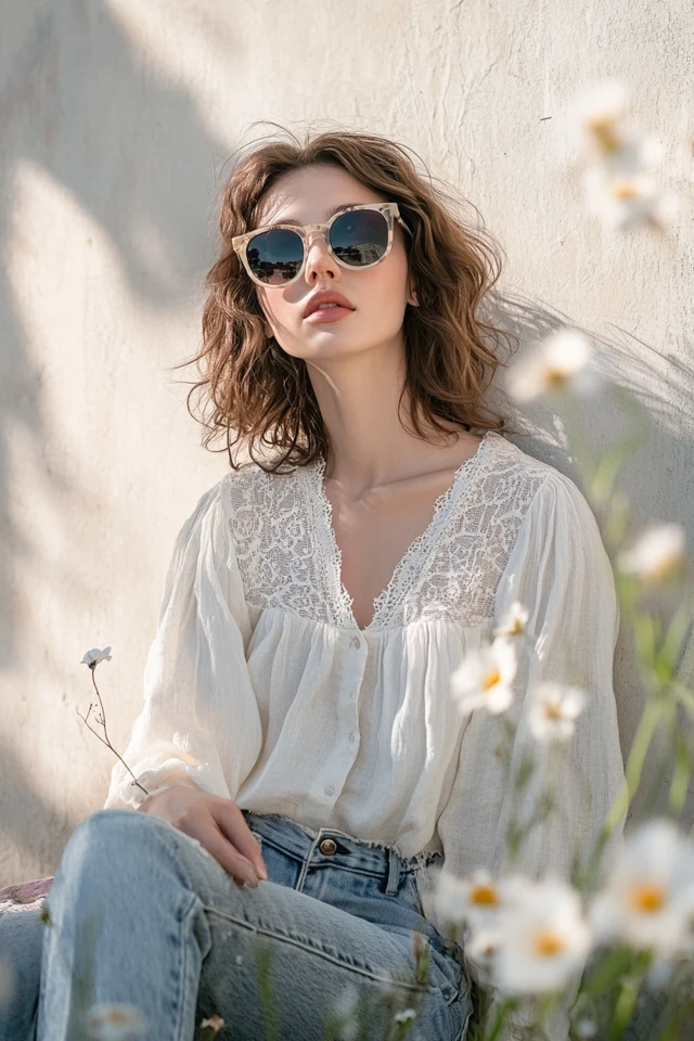 Breezy Peasant Tops for Spring Casual Wear - photo 8