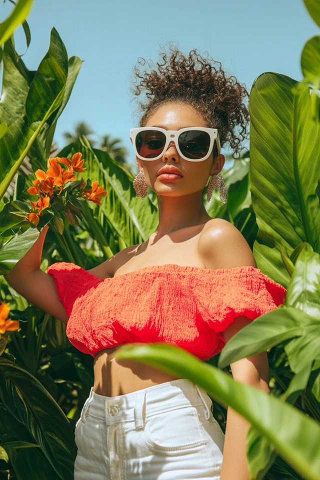 Bright Coral Tops for Sunny Summer Days - photo 8