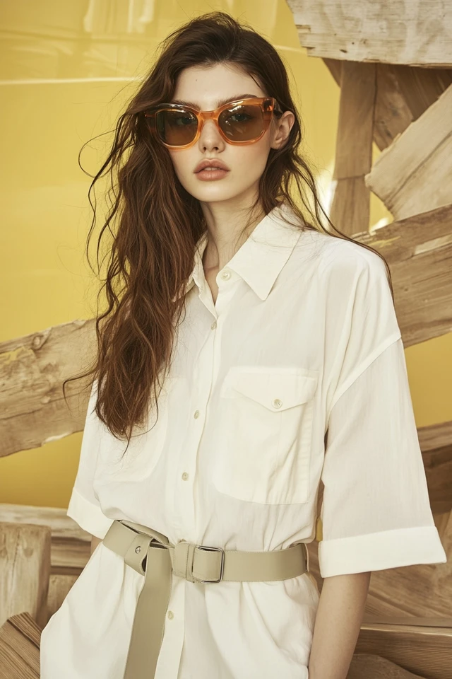 Oversized Button-Down Shirts as Dresses - photo 8