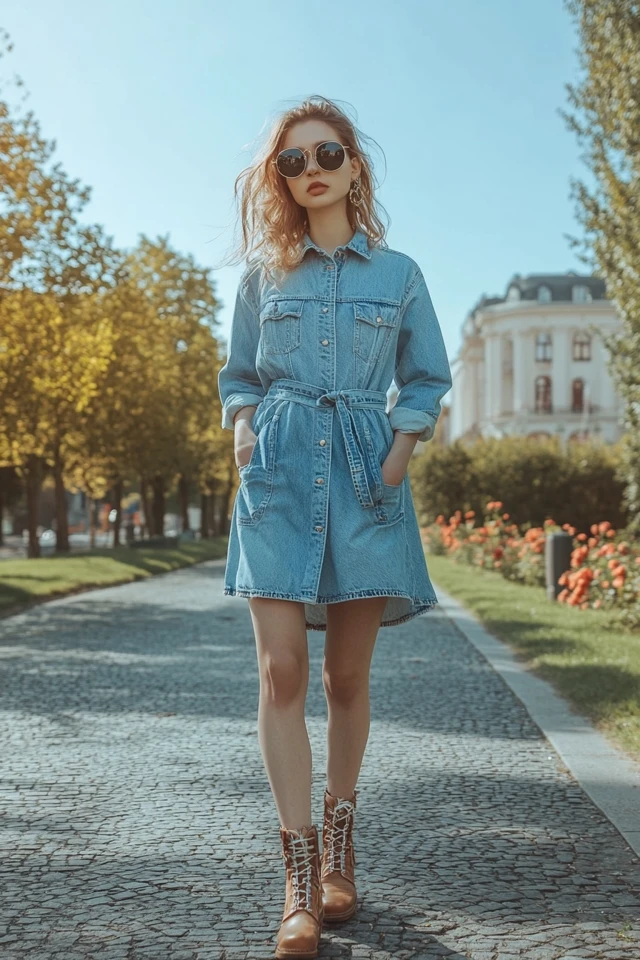 Light Denim Dresses for Breezy Spring Outings - photo 8