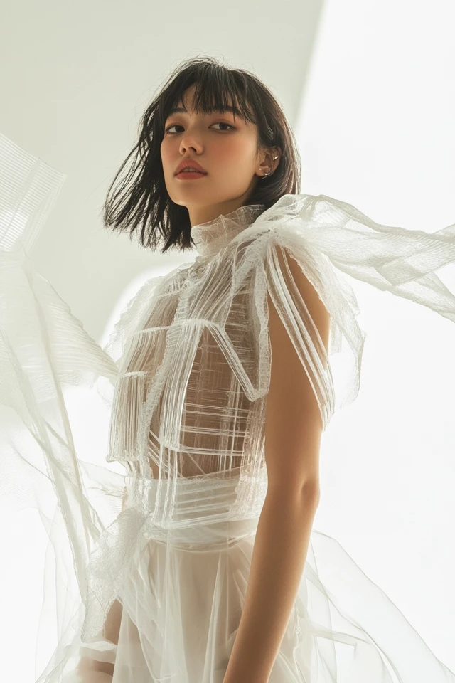Styling Transparent Jewelry for Futuristic Fashion
