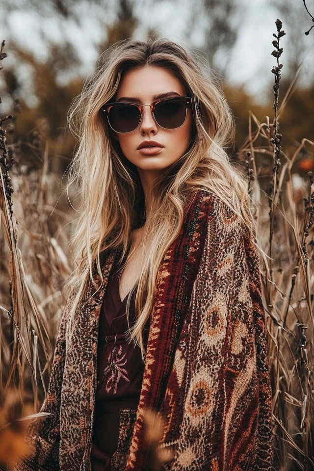 Bohemian Layering for Fall Transition Looks: Effortless, Cozy, and Chic - photo 8