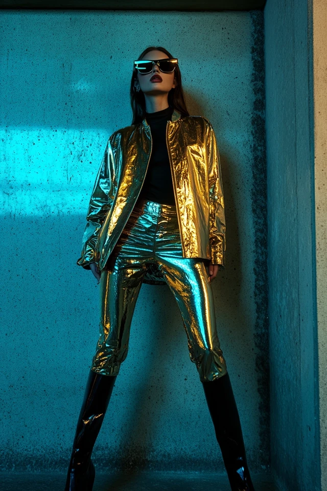 Metallic Jackets for Futuristic Winter Trends: Shine, Sleekness, and Style - photo 8