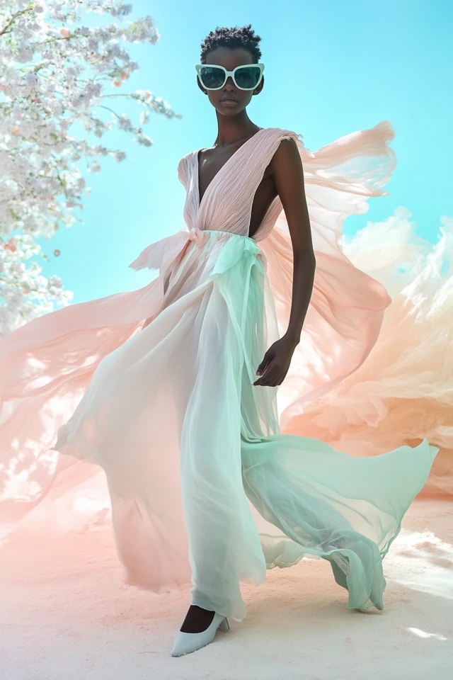 Soft Mint and Blush in Romantic Dresses for Any Season