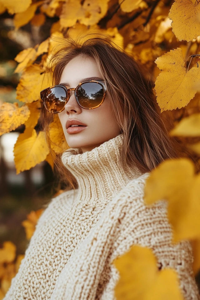Warm Cream and Mustard Color Combinations for Knitwear