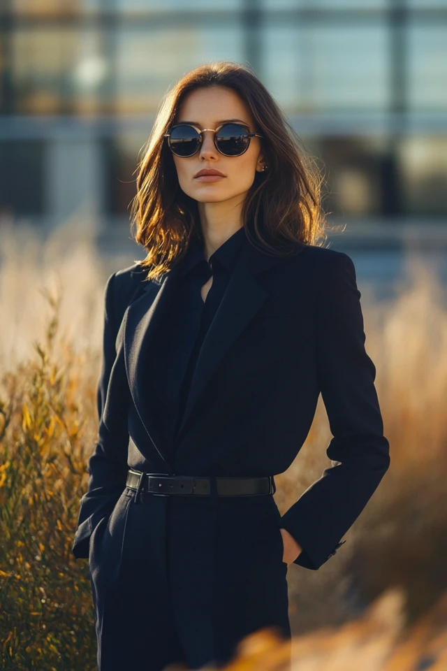 Pairing Navy with Warm Peach in Polished Workwear