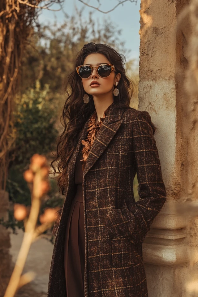 Mixing Earthy Brown and Dusty Blue for Chic Outerwear - photo 8