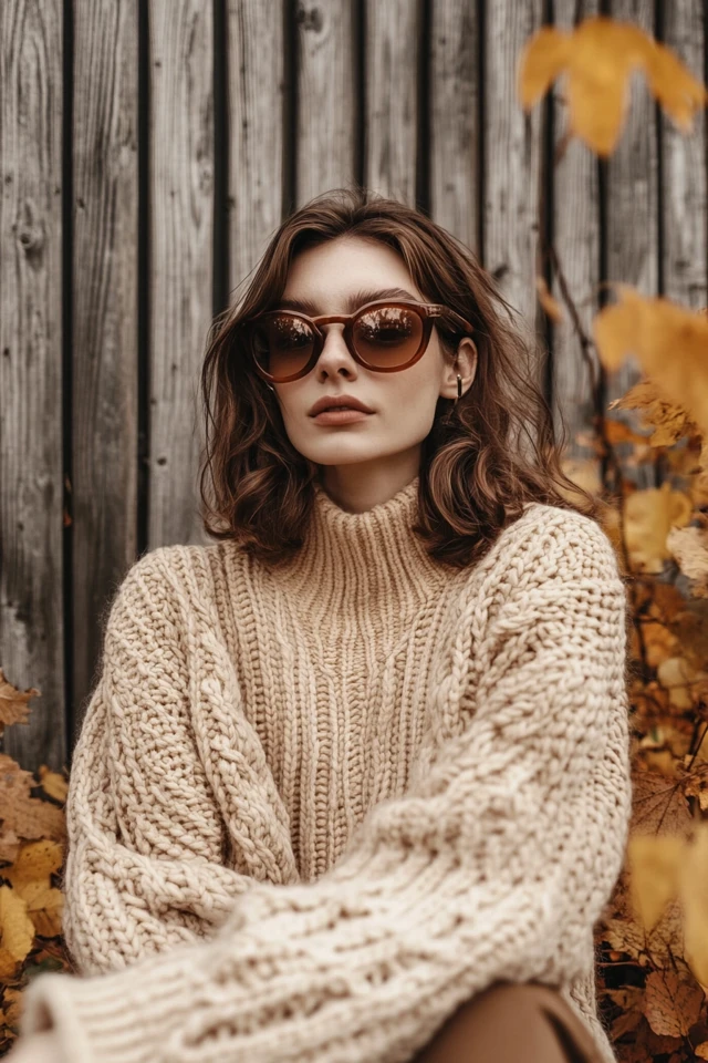 Burnt Sienna and Light Beige Combinations for Cozy Knitwear - photo 8