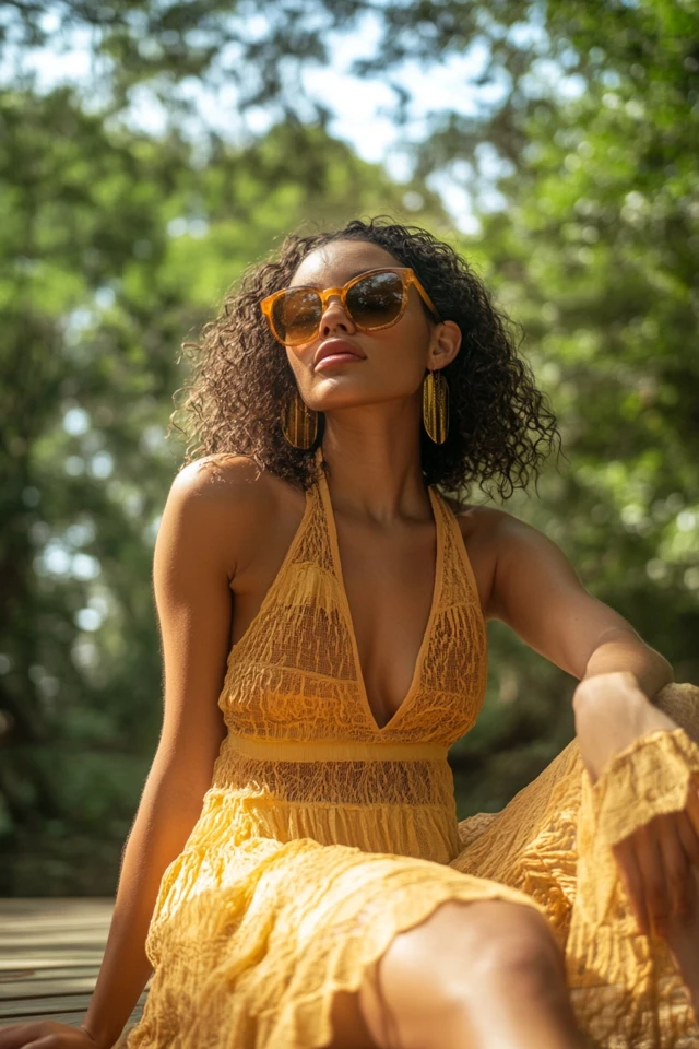 Soft Yellow and Neutral Beige: The Perfect Combination for Breezy Sundresses