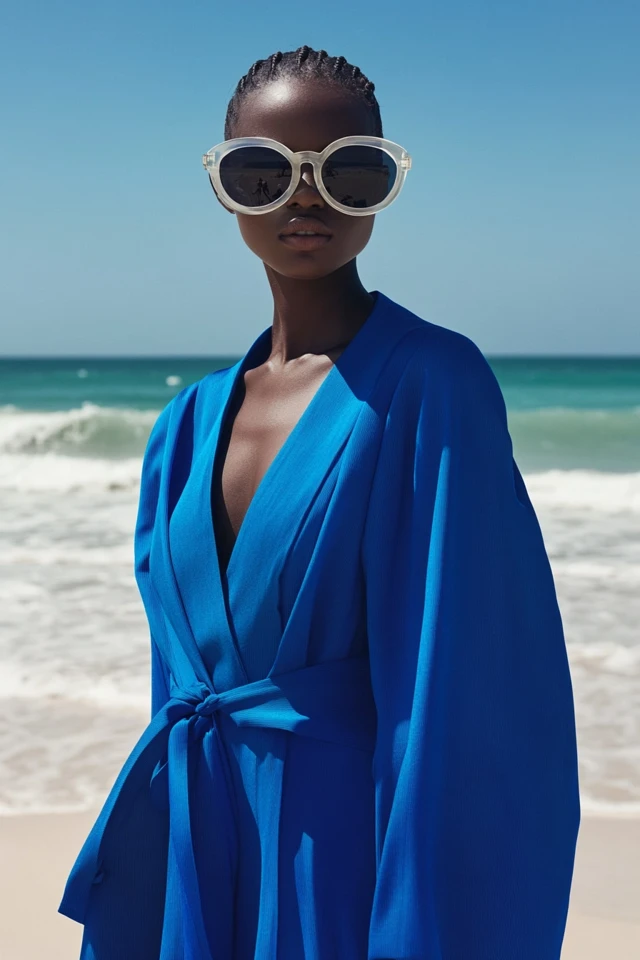Cobalt Blue and Sand: Perfect Combinations for Stylish Beach Cover-Ups - photo 3