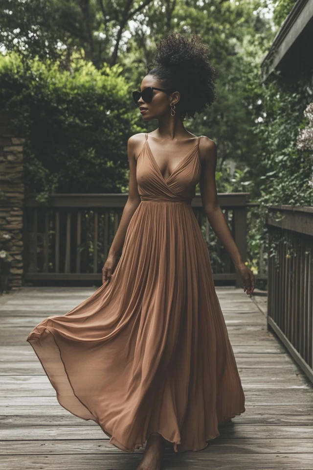 Warm Camel and Dusty Lavender: Styling Neutral Maxi Dresses for Every Occasion - photo 8