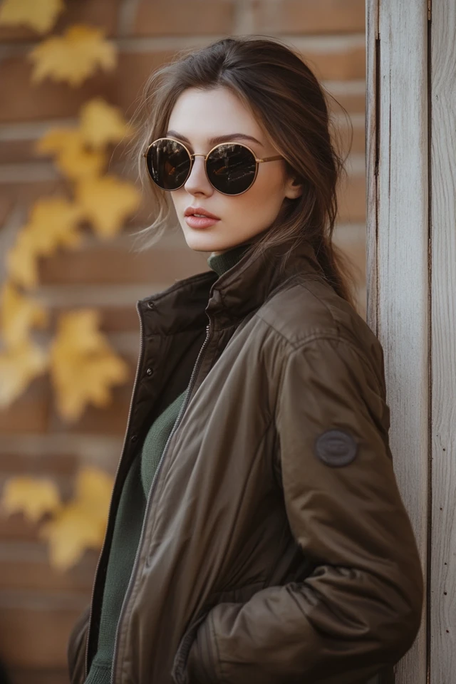 Pairing Chocolate and Sage Green in Warm Fall Jackets: A Cozy and Sophisticated Duo