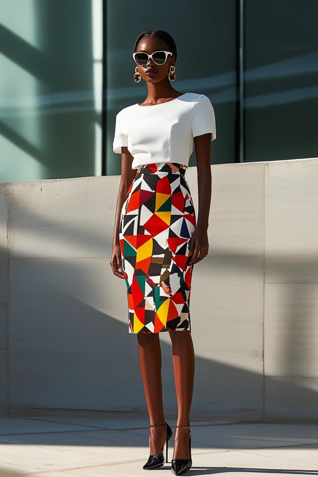 Straight Skirts with Bold Patterns for Modern Chic: Striking, Sophisticated, and Playful - photo 8