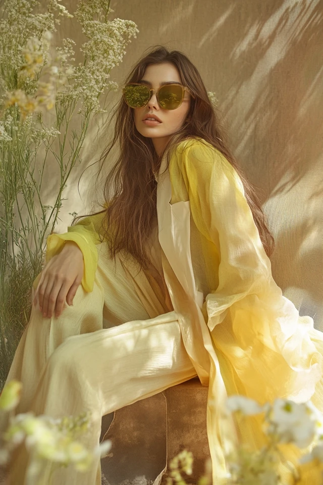 Soft Yellow and Cool Taupe in Sophisticated Layers: A Subtle and Elegant Pairing - photo 7