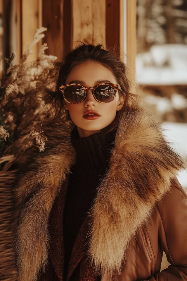 Trendy Ski Lodge Styles with Faux Fur Layers: Cozy, Chic, and Snow-Ready