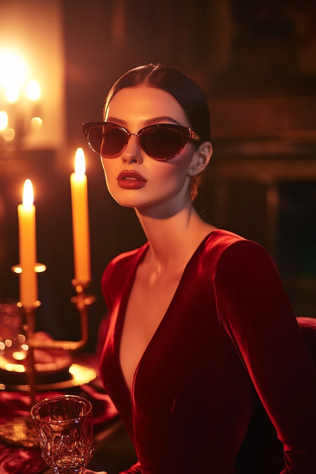 Bold Red Velvet Dresses for Romantic Dinners: Timeless Glamour and Passion