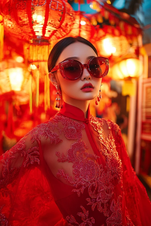 Vibrant Red Dresses for Lunar New Year Celebrations: A Bold and Auspicious Choice - photo 8