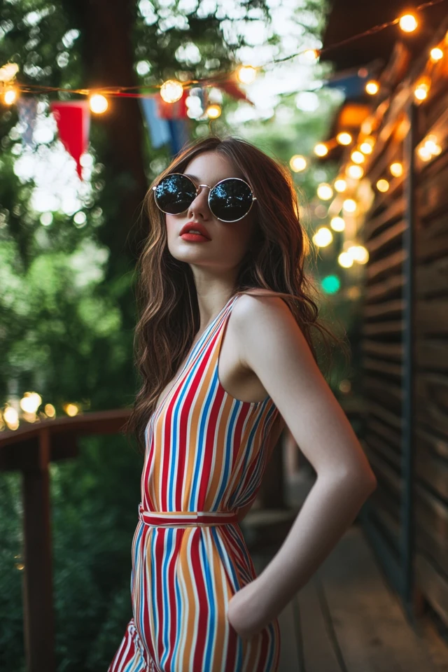 Bold Striped Dresses for Patriotic Fourth of July Looks: Celebrate in Style