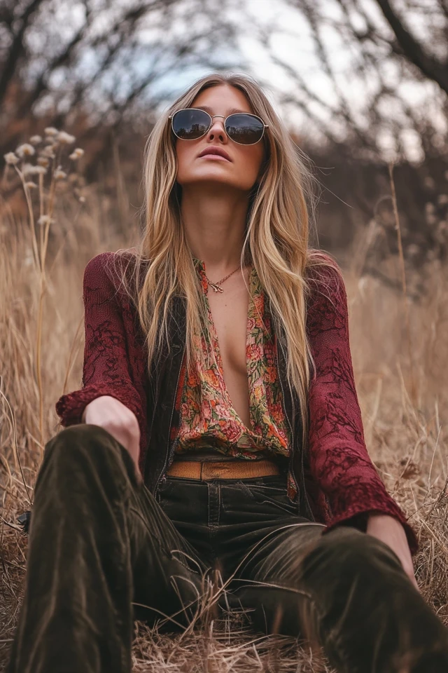 Bohemian Layering for Fall Transition Looks: Effortless, Cozy, and Chic