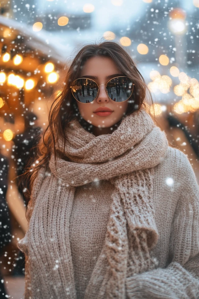 Warm Scarf Dresses for Winter Festivals: Cozy Elegance Meets Practical Style - photo 8