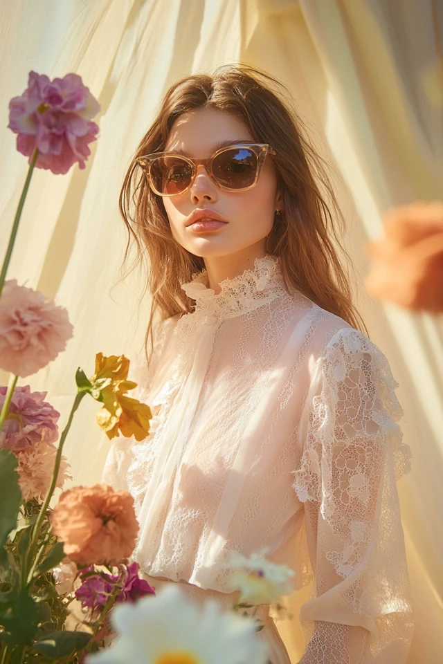 How to Combine Lace and Silk in Feminine Blouses: Timeless Elegance for Every Occasion - photo 8