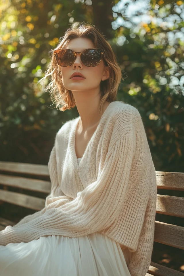 Layering Knitwear with Chiffon for Effortless Layers: A Guide to Chic and Cozy Style - photo 8