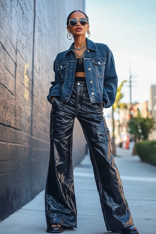 Combining Denim and Leather for Casual Streetwear: Effortless Edge Meets Everyday Cool - photo 8
