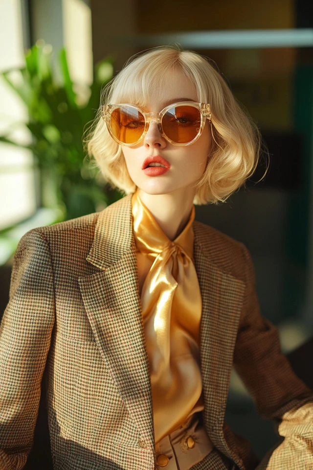 Combining Tweed and Satin for Polished Workwear: Classic Elegance Meets Modern Luxury - photo 8