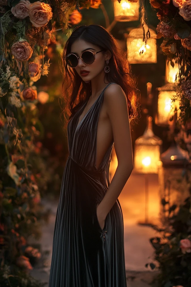 Mixing Velvet and Chiffon for Ethereal Formal Looks
