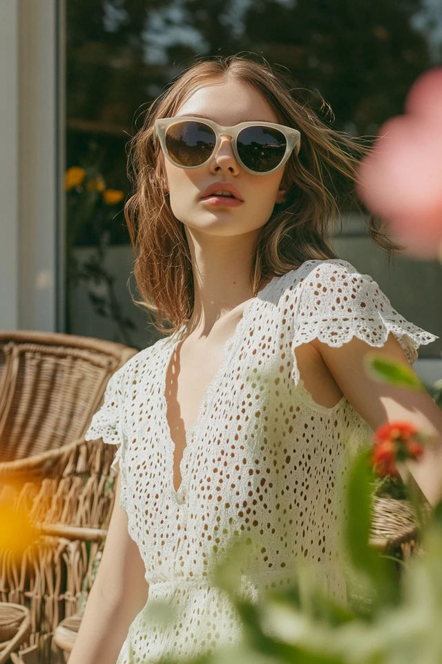 Cotton and Eyelet in Breezy Spring Dresses: Effortless Elegance for the Season