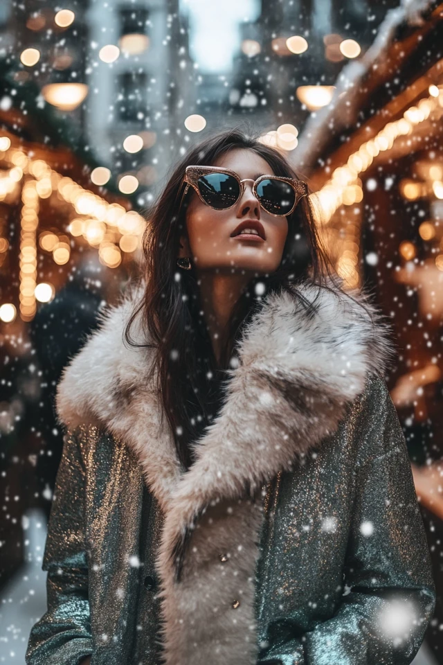 Satin and Faux Fur Together for Luxe Holiday Jackets: Elevate Your Winter Wardrobe