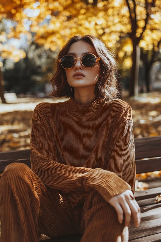 Pairing Corduroy and Knit Fabrics for Warm Layers: Cozy and Chic Cold-Weather Styling - photo 8
