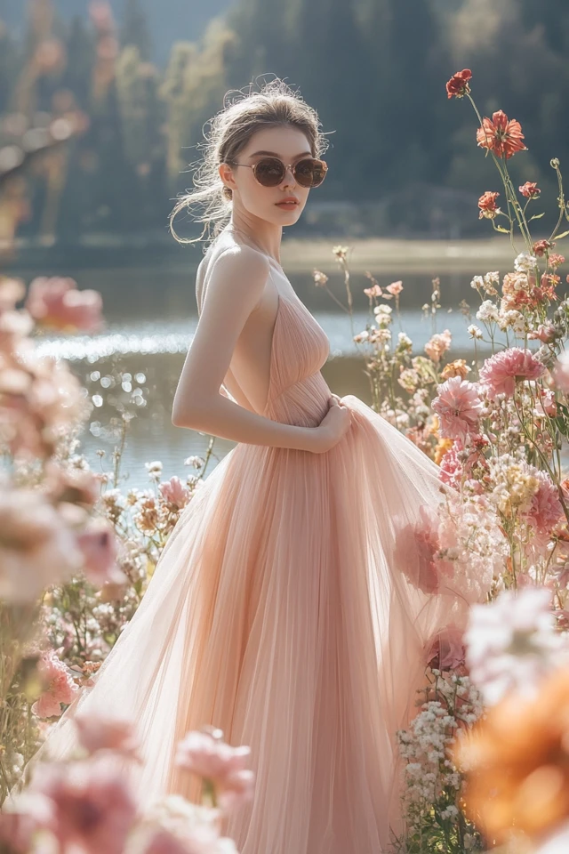 Combining Satin and Tulle for Romantic Bridesmaid Dresses: Timeless Elegance with a Whimsical Touch - photo 8