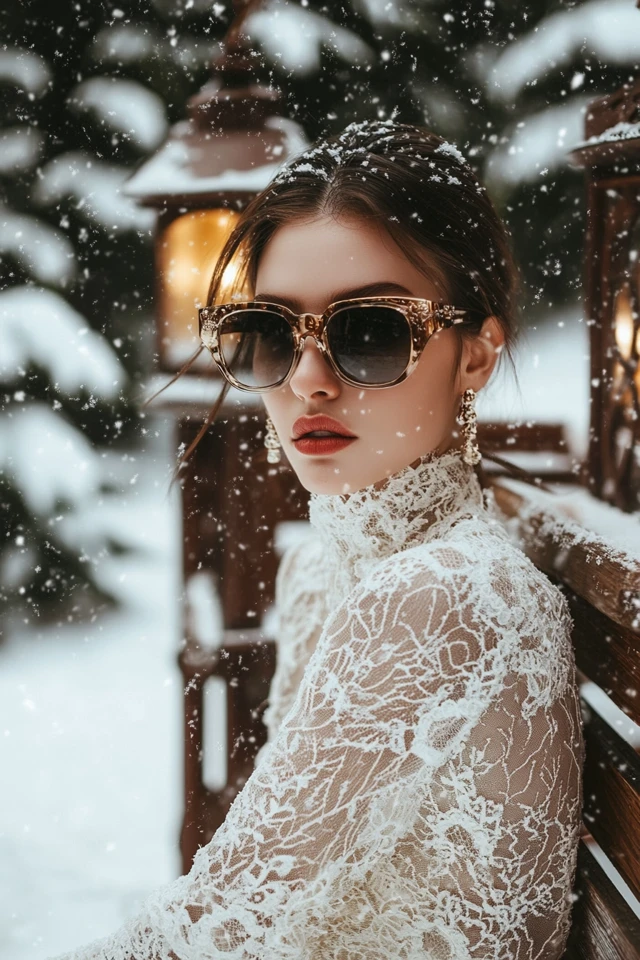 Lace and Wool for Warm Winter Dresses - photo 8