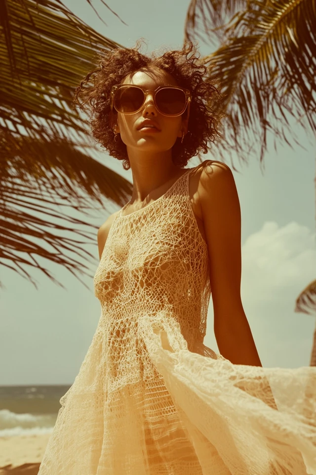 Crochet and Sheer Mesh in Light Summer Dresses - photo 8